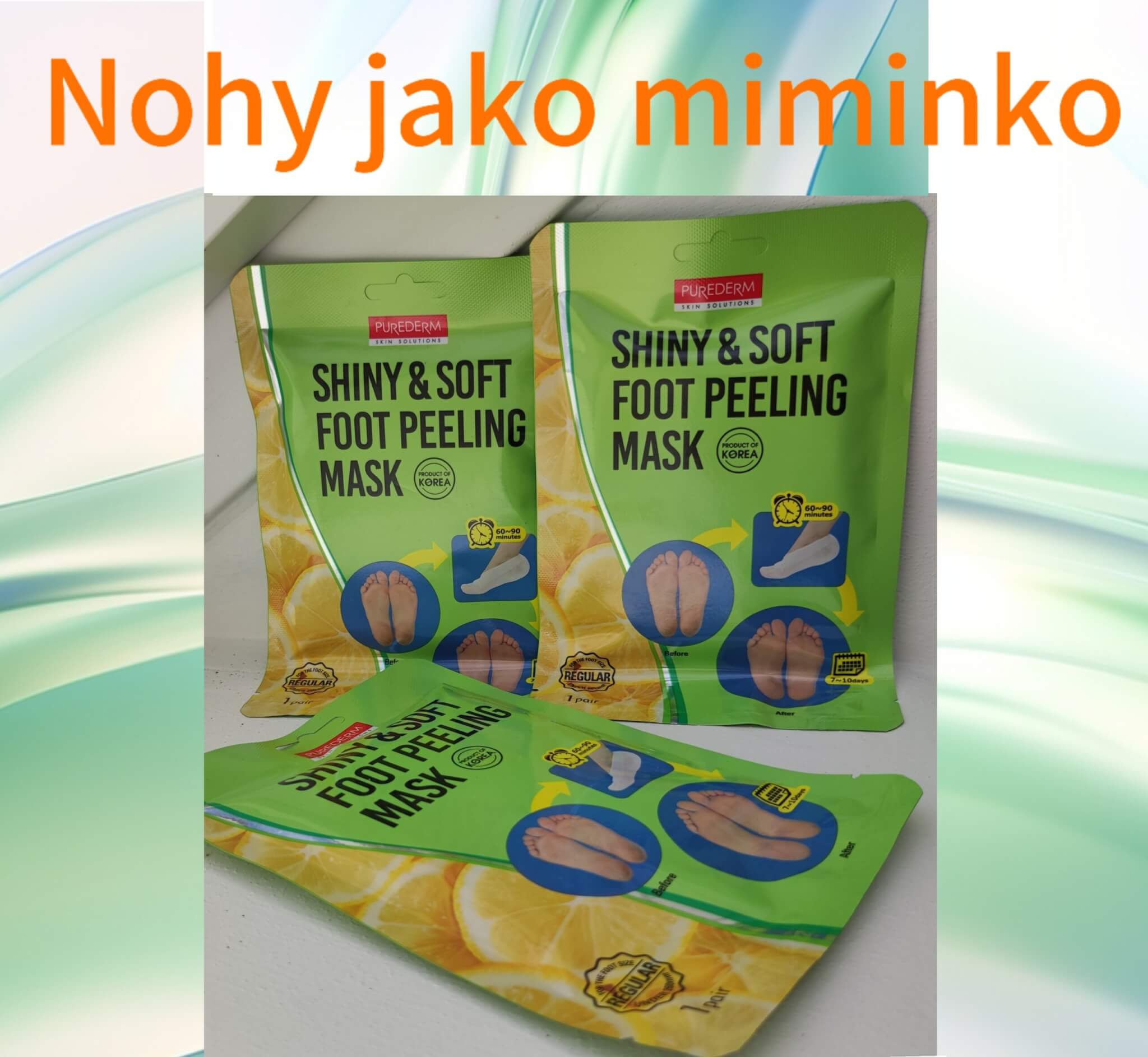 Purederm peelingová maska na nohy korejská kosmetika